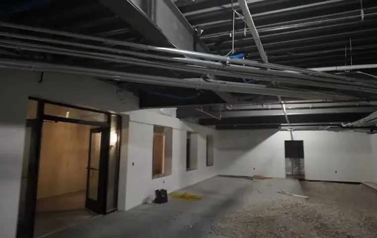Commercial plumbing rough-in with exposed piping for plumbing service in Allen Hollow