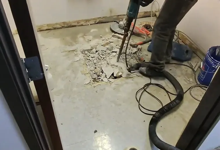 Drain cleaning tool working at a clogged line for Drain Cleaning service in Mechanicsburg