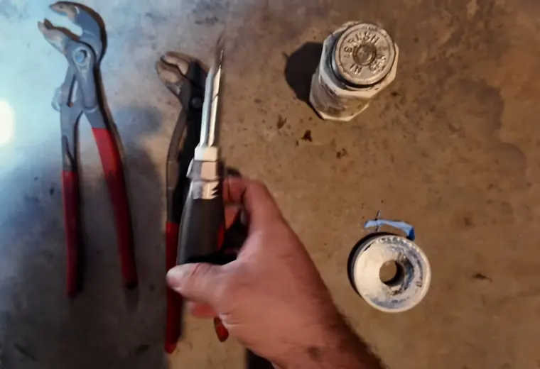 Gas line valve and appliance connection being serviced for Gas Line Repair Installation service in Mechanicsburg