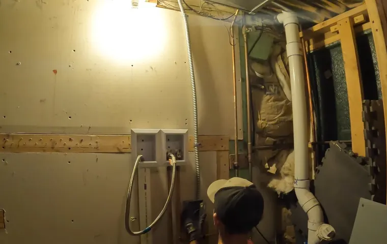 Kitchen sink drain and supply plumbing being installed for plumbing service in Trindle Springs