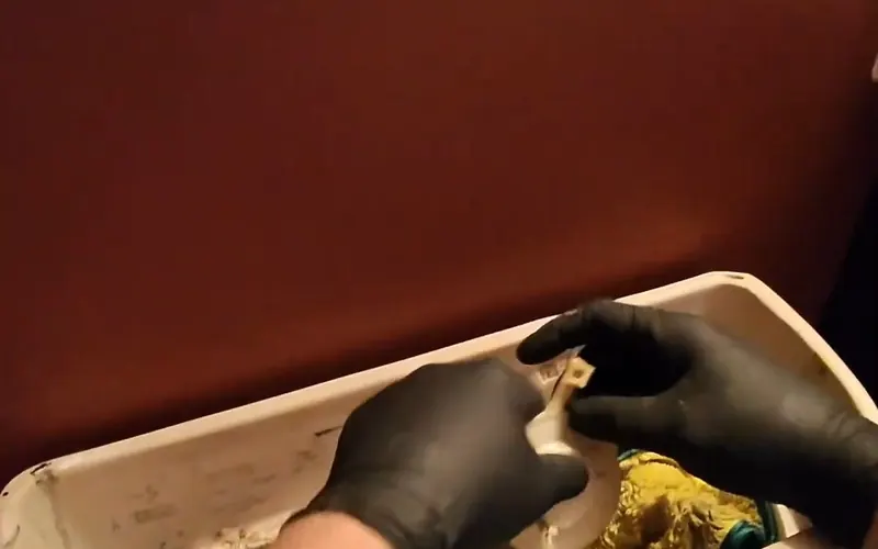 Close view of sink faucet connection being repaired at the fixture for Faucet Repair Replacement service in Mechanicsburg