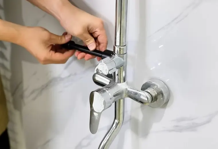 Sink faucet connection being repaired at the fixture for Faucet Repair Replacement service in Mechanicsburg