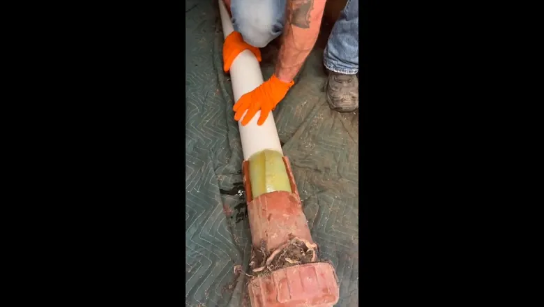 Close view of trenchless sewer liner equipment used for pipe repair for Trenchless Sewer Repair for West Shore Homeowners